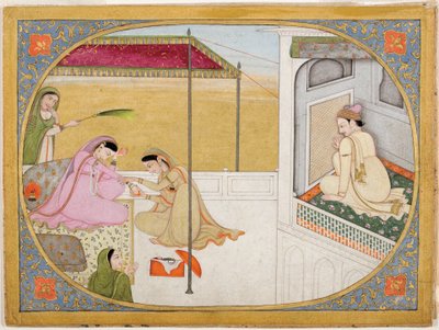 A Prince Spying at the Preparations of His Mistress by Unbekannt Unbekannt